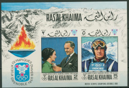 Ras Al-Khaima 1969 Sieger Olympiade Grenoble Block 75 B Postfrisch (C18991) - Ras Al-Khaimah