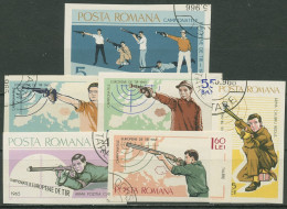 Rumänien 1965 Schießsport-EM 2413/18 Gestempelt - Used Stamps