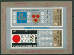 Jemen (Nordjemen) 1968 Olympiade Austragungsorte Block 82 Postfrisch (C19021) - Yémen