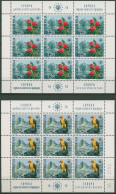 Jugoslawien 1970 Naturschutz Rose Geier Kleinbg.1406/07 K Postfrisch (C93516) - Blocks & Kleinbögen