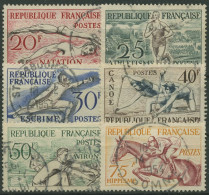 Frankreich 1953 Freimarken Sportarten 978/83 Gestempelt - Oblitérés