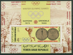 Jemen (Nordjemen) 1968 Goldmedaillen Olympiade Block 74 B Postfrisch (C19025) - Yemen