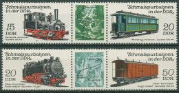 DDR 1983 Schienenfahrzeuge Schmalspurbahnen 2792/95 ZD Postfrisch - Neufs