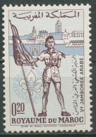 Marokko 1962 Pfadfindertreffen Stadtansicht Fés 503 Mit Falz - Morocco (1956-...)