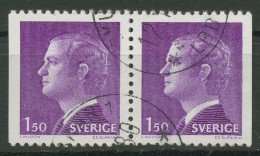 Schweden 1980 König Carl XVI.Gustav 1113 Dl/Dr Paar Gestempelt - Gebruikt