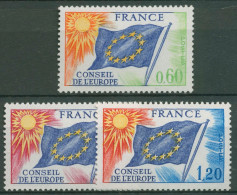 Frankreich 1975 Dienstmarken Europarat Europafahne D 16/18 Postfrisch - Ongebruikt