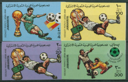 Libyen 1982 Fußball-WM In Spanien 990/93 B Postfrisch - Libye