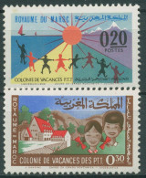 Marokko 1964 PTT Jugendheime 536/37 Postfrisch - Marocco (1956-...)