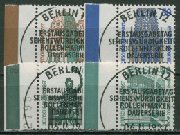 Bund 1987 Sehenswürdigkeiten SWK Mit Rand Links 1339/42 SR Li. TOP-ESST BERLIN - Used Stamps