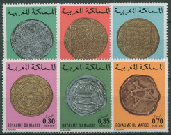 Marokko 1976 Alte Münzen 844/49 Postfrisch - Morocco (1956-...)