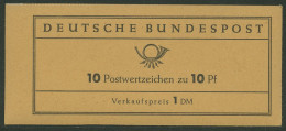 Bund 1960 Heuss (fluor. Papier) Markenheftchen MH 6 Fb IV R2 Postfrisch - Sonstige & Ohne Zuordnung