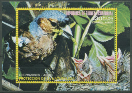 Äquatorialguinea 1976 Tiere Asiatische Vögel Block 240 Gestempelt (C62592) - Guinée Equatoriale