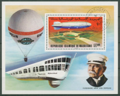 Mauretanien 1976 75 Jahre Zeppelin-Luftschiffe Block 15 Gestempelt (C62609) - Mauritanië (1960-...)