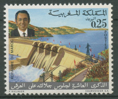 Marokko 1971 König Hassan II. Staudamm 680 Postfrisch - Marocco (1956-...)