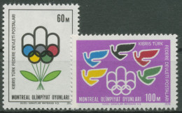 Türkisch-Zypern 1976 Olympische Sommerspiele Montreal 34/35 Postfrisch - Ongebruikt