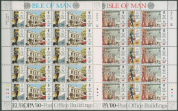 Isle Of Man 1990 Europa CEPT Post Postbote 427/30 ZD-Bogen Postfrisch (SG61590) - Man (Insel)