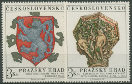 Tschechoslowakei 1972 Prager Burg 2071/72 Postfrisch - Unused Stamps