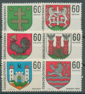 Tschechoslowakei 1971 Wappen Stadtwappen 1994/99 Postfrisch - Ungebraucht