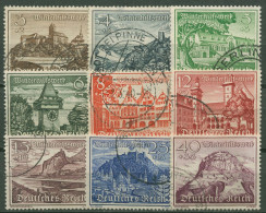 Deutsches Reich 1939 Winterhilfswerk WHW Bauwerke 730/38 Gestempelt - Used Stamps