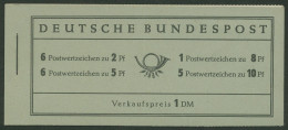 Bund 1956 Theodor Heuss Markenheftchen MH 3 RLV II Postfrisch - Autres & Non Classés