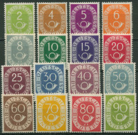 Bund 1951 Freimarken Posthorn 123/38 Mit Falz - Unused Stamps