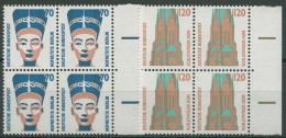 Bund 1988 Sehenswürdigkeiten SWK 1374/75 4er-Block SR Re. Postfrisch - Neufs