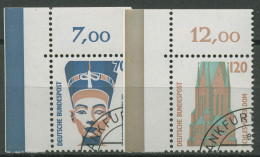 Bund 1988 Sehenswürdigkeiten SWK 1374/75 Ecke 1 Gestempelt - Used Stamps