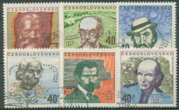 Tschechoslowakei 1972 Persönlichkeiten 2073/78 Gestempelt - Used Stamps