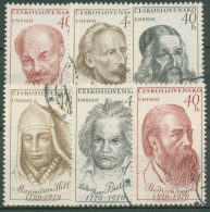 Tschechoslowakei 1970 UNESCO Persönlichkeiten 1922/27 Gestempelt - Used Stamps