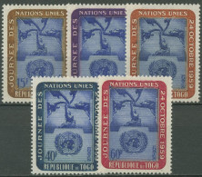 Togo 1959 Tag Der Vereinten Nationen UNO 271/75 Postfrisch - Unused Stamps