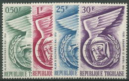 Togo 1962 Raumfahrt Männer Im Weltall 335/38 Postfrisch - Togo (1960-...)