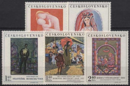 Tschechoslowakei 1970 Kunstwerke Aus Den Nationalgalerien 1965/69 Postfrisch - Neufs