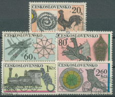 Tschechoslowakei 1972 Volkskunst Drahtbindekunst 2086/90 Gestempelt - Gebruikt