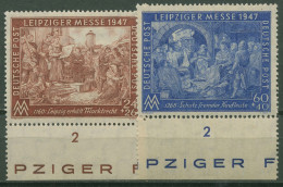 Alliierte Besetzung 1947 Leipziger Messe Mit Unterrand 941/42 II B UR Postfrisch - Mint