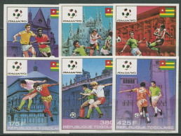 Togo 1989 Fußball-WM 1990 In Italien 2105/10 B Postfrisch - Togo (1960-...)