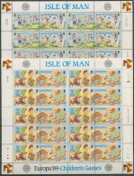 Isle Of Man 1989 Europa CEPT Kinderspiele 404/07 ZD-Bogen Postfrisch (SG61589) - Man (Eiland)