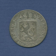 Nassau Herzogtum 6 Kreuzer 1827 Herzog Friedrich Wilhelm, J 35 Ss (m6524) - Petites Monnaies & Autres Subdivisions