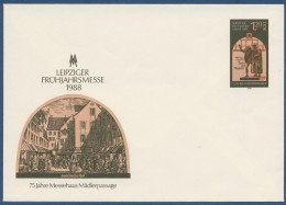DDR 1988 Leipziger Frühjahrsmesse Umschlag U 8 Ungebraucht (X41059) - Enveloppes - Neuves