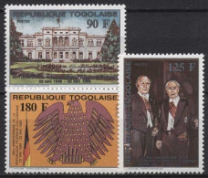 Togo 1989 40 Jahre Bundesrepublik Deutschland 2124/26 A Postfrisch - Togo (1960-...)