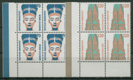 Bund 1988 Sehenswürdigkeiten SWK 1374/75 4er-Block Ecke 3 Postfrisch - Unused Stamps