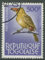 Togo 1964 Tiere Vögel Perlbartvogel 406 Gestempelt - Togo (1960-...)