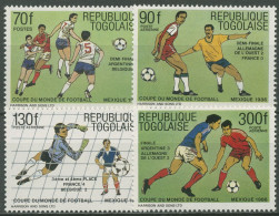 Togo 1986 Endrundenspiele Der Fußball-WM In Mexiko 1979/82 Postfrisch - Togo (1960-...)