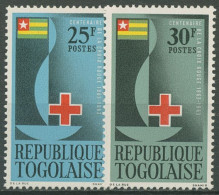 Togo 1963 100 Jahre Internationales Rotes Kreuz 371/72 Postfrisch - Togo (1960-...)
