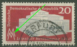 DDR 1960 Leipziger Herbstmesse Mit Plattenfehler 781 F 48 Gestempelt - Abarten Und Kuriositäten