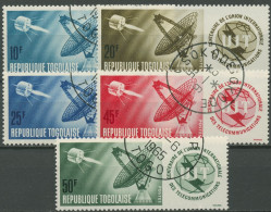 Togo 1965 100 Jahre Internationale Fernmeldeunion ITU 457/61 A Gestempelt - Togo (1960-...)