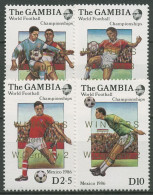 Gambia 1986 Fußball-WM In Mexiko Sieger Argentinien 645/48 Postfrisch - Gambia (1965-...)