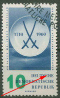 DDR 1960 Meißener Porzellan Mit Plattenfehler 775 F 19 Mit Sonderstempel - Variétés Et Curiosités