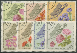 Togo 1966 Neuer Amtssitz Der WHO In Genf Blumen 500/06 A Gestempelt - Togo (1960-...)