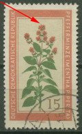 DDR 1960 Heilpflanzen Mit Plattenfehler 759 F 30 Gestempelt - Plaatfouten En Curiosa