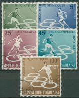 Togo 1964 Olympische Sommerspiele Tokio Tennis Diskus 435/39 A Gestempelt - Togo (1960-...)